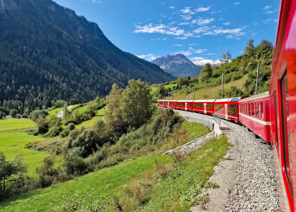 Zug Durch Landschaft