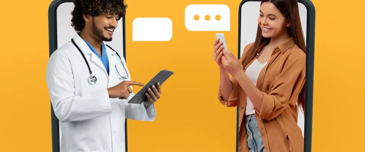 Telemedizin Doktor Patientin