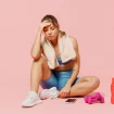 Frau Sport Müde