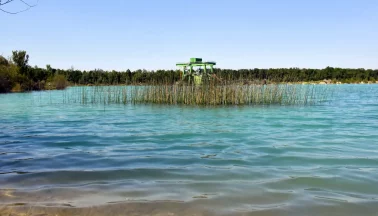 Blick Auf Baggersee