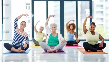 Gruppe Frauen Sport