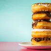 Ein Stapel Donuts