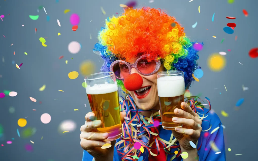 Bier Clown Alkohol