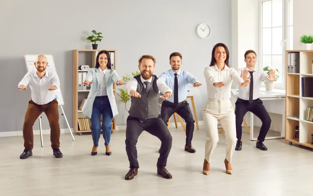 Kollegen Büro Spass