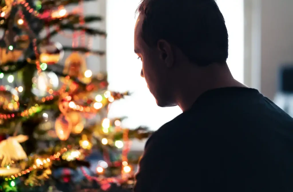 Mann Depressiv Weihnachten