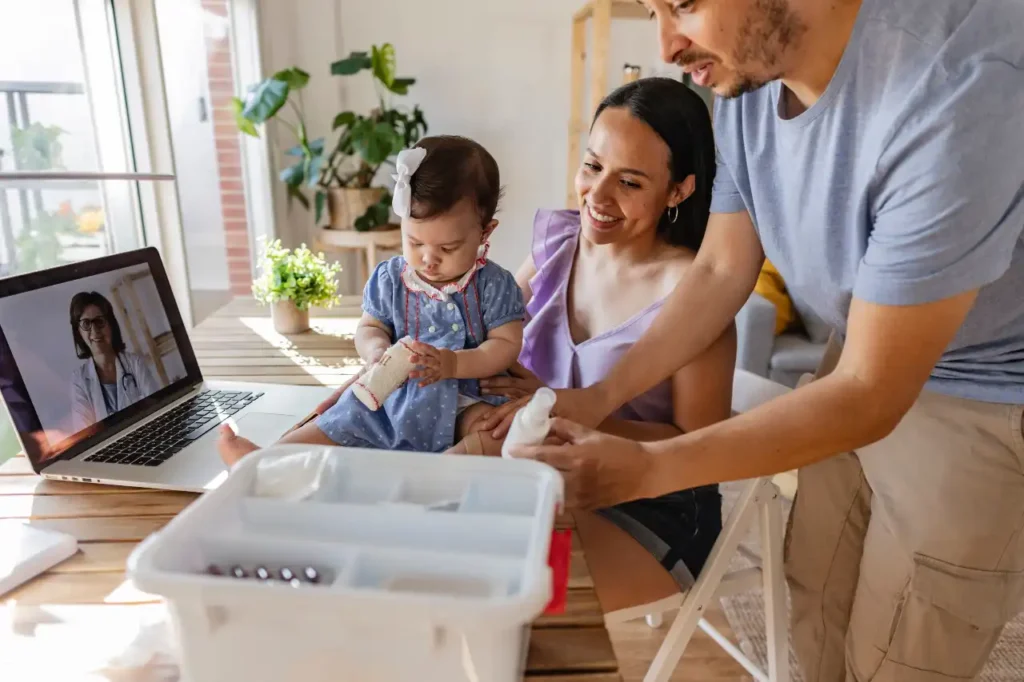 Familie Telemedizin Ärztin