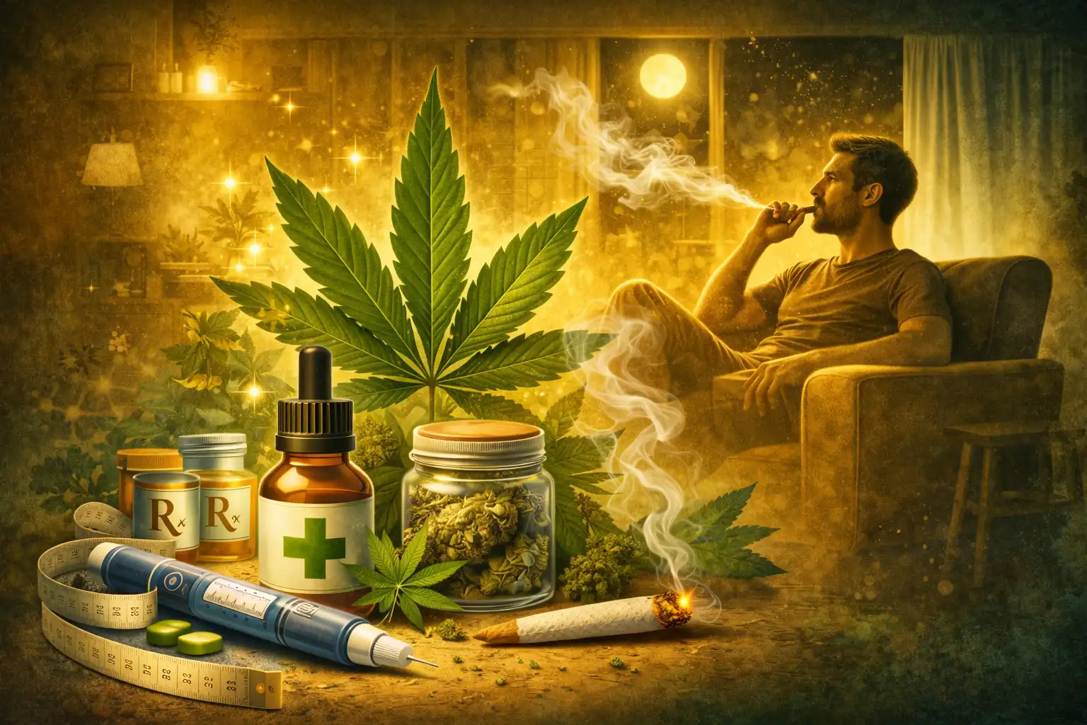 KI Grafik mit dem Thema medizinisches Cannabis