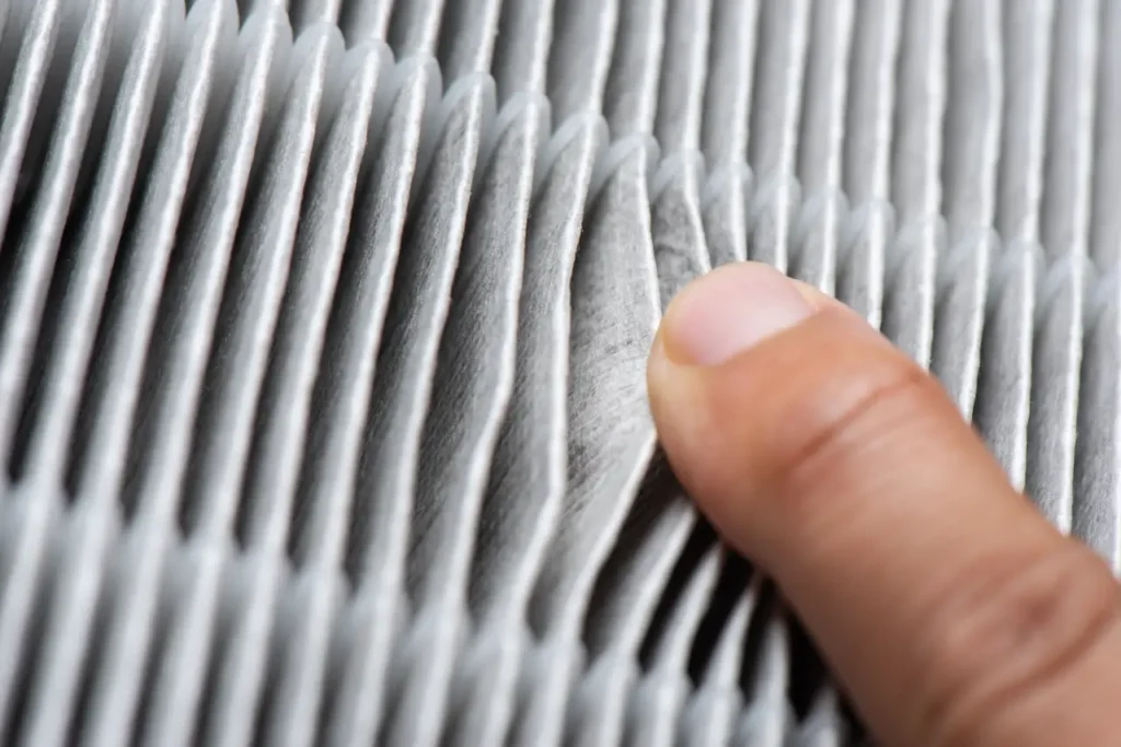HEPA Filter in Nahaufnahme