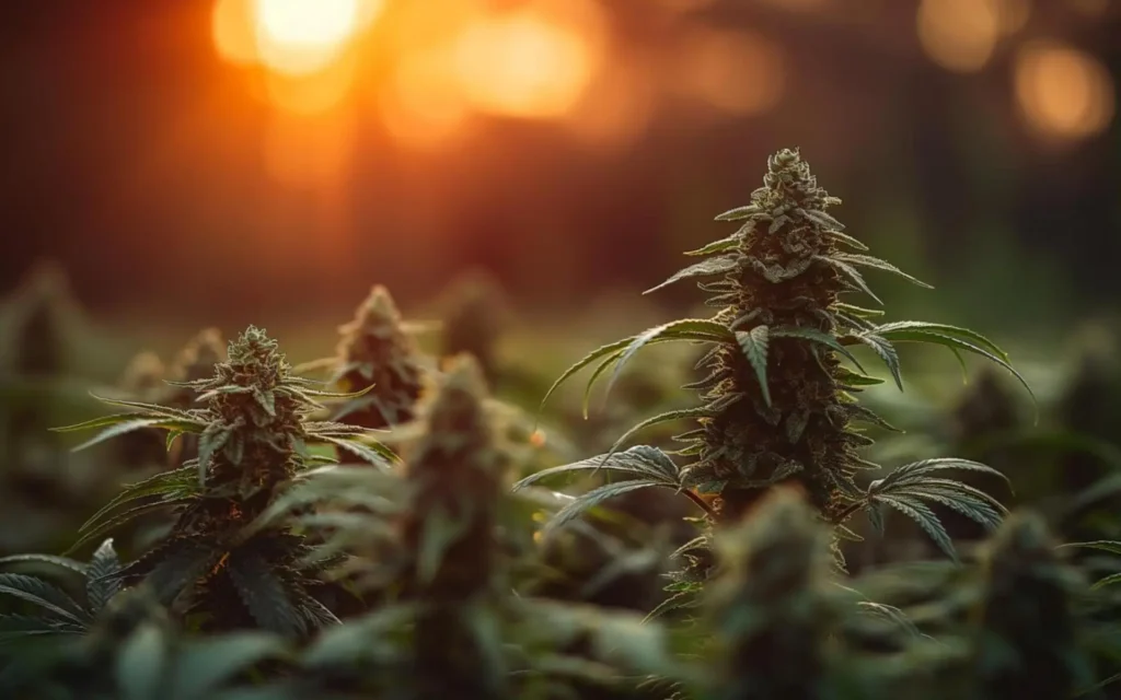 KI generiertes Bild von Cannabisblüten