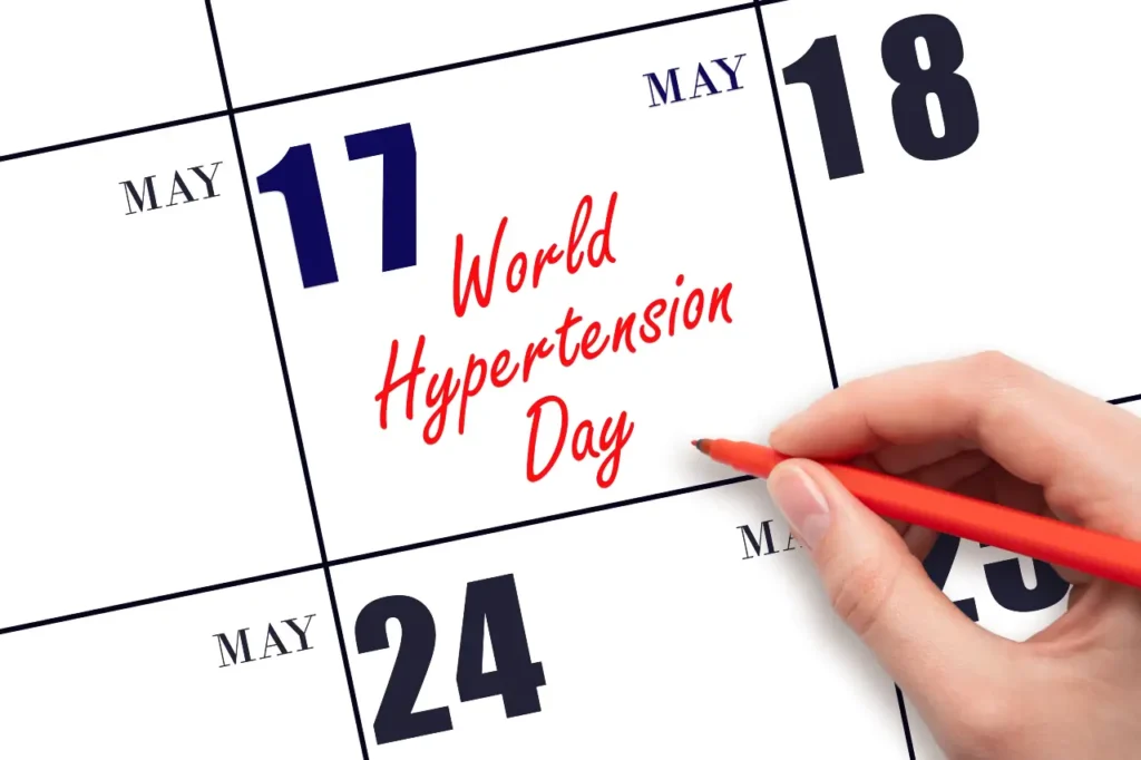 Der WORLD HYPERTENSION DAY wird im Kalender eingetragen