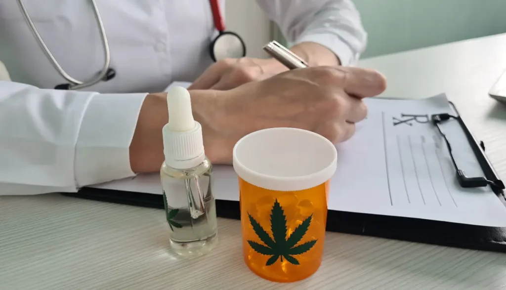 Arzt verschreibt Cannabis
