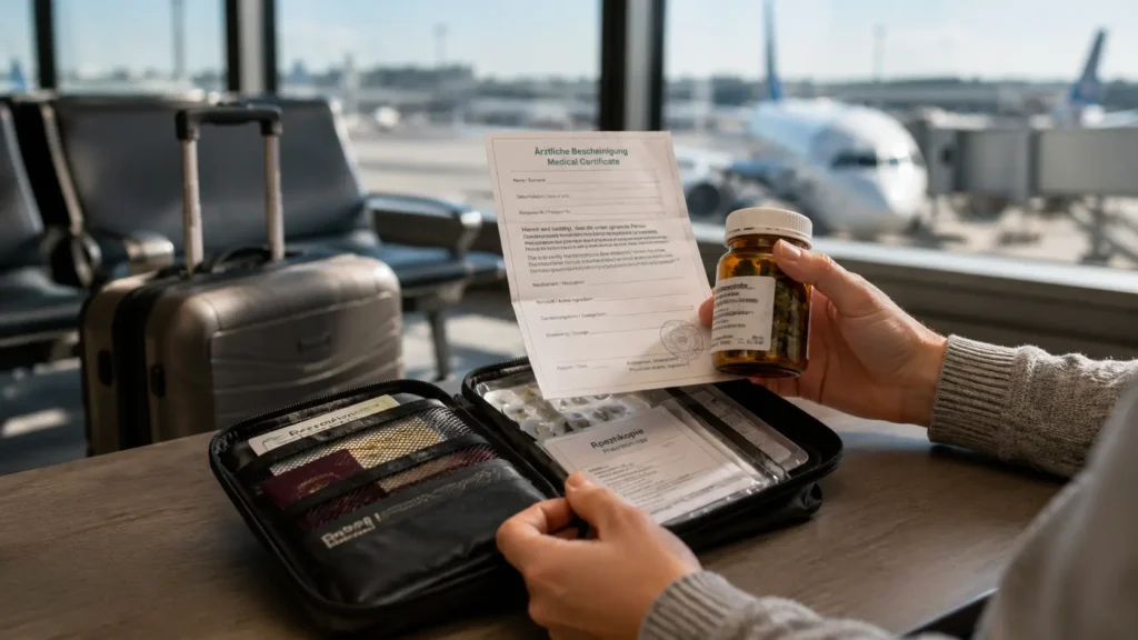 Medizinische Bescheinigung am Flughafen