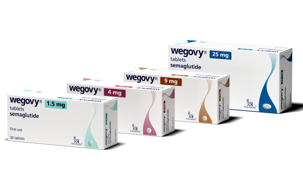 Comprimé Wegovy contenant du sémaglutide pour la prise en charge du surpoids et de l’obésité