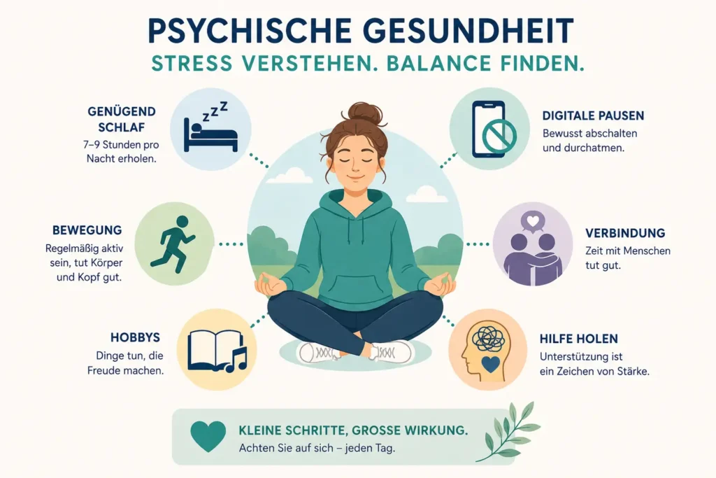 Infografik zur psychischen Gesundheit