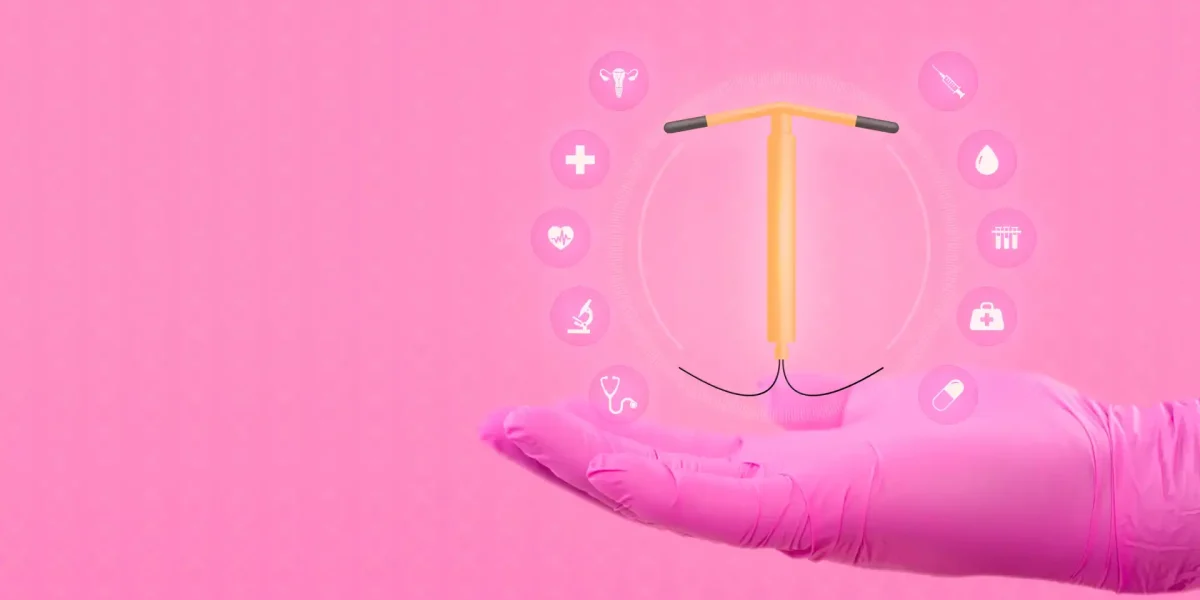 Die Grafik einer Verhütungsspirale