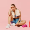 Frau Sport Müde