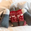 Pärchen Bett Socken