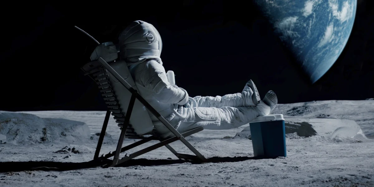 Astronaut Relaxed Mond