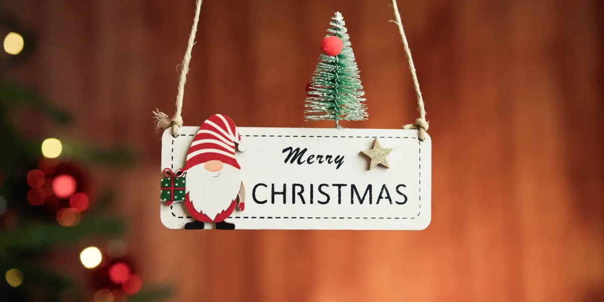 Schild Merry Christmas