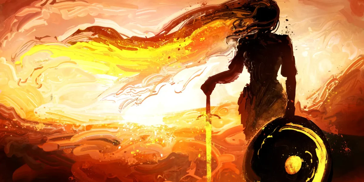 Grafik Feurige Kriegerin