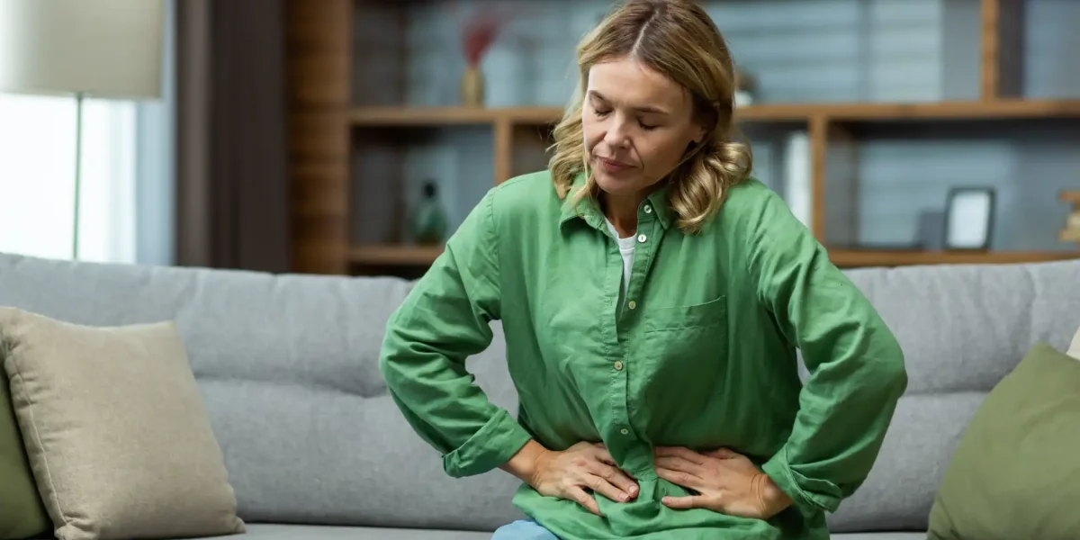 Frau Schmerz Unterleib