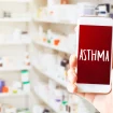 Handy mit Asthma App
