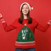 Frau Weihnachten Relax