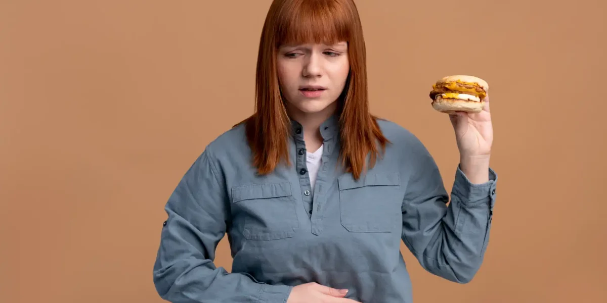 Frau Darm Burger