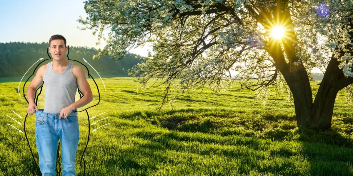 Mann Outdoor Frühling