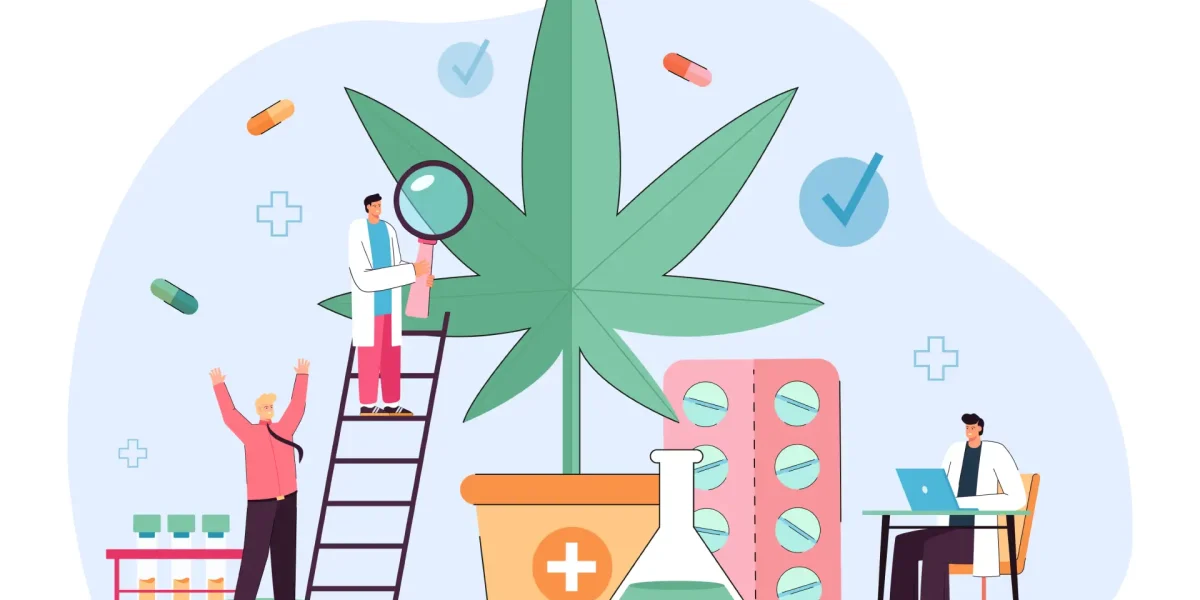Grafik medizinischer Leistungen rund um Cannabis